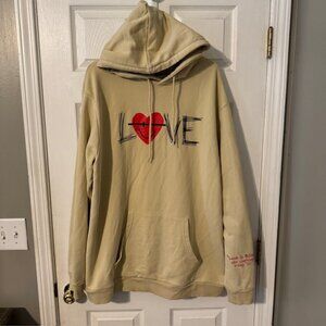 vzn clothing Love Me Before I'm Gone 2.0 Cream Hoodie 3XL Terry Cloth 2020 GUC